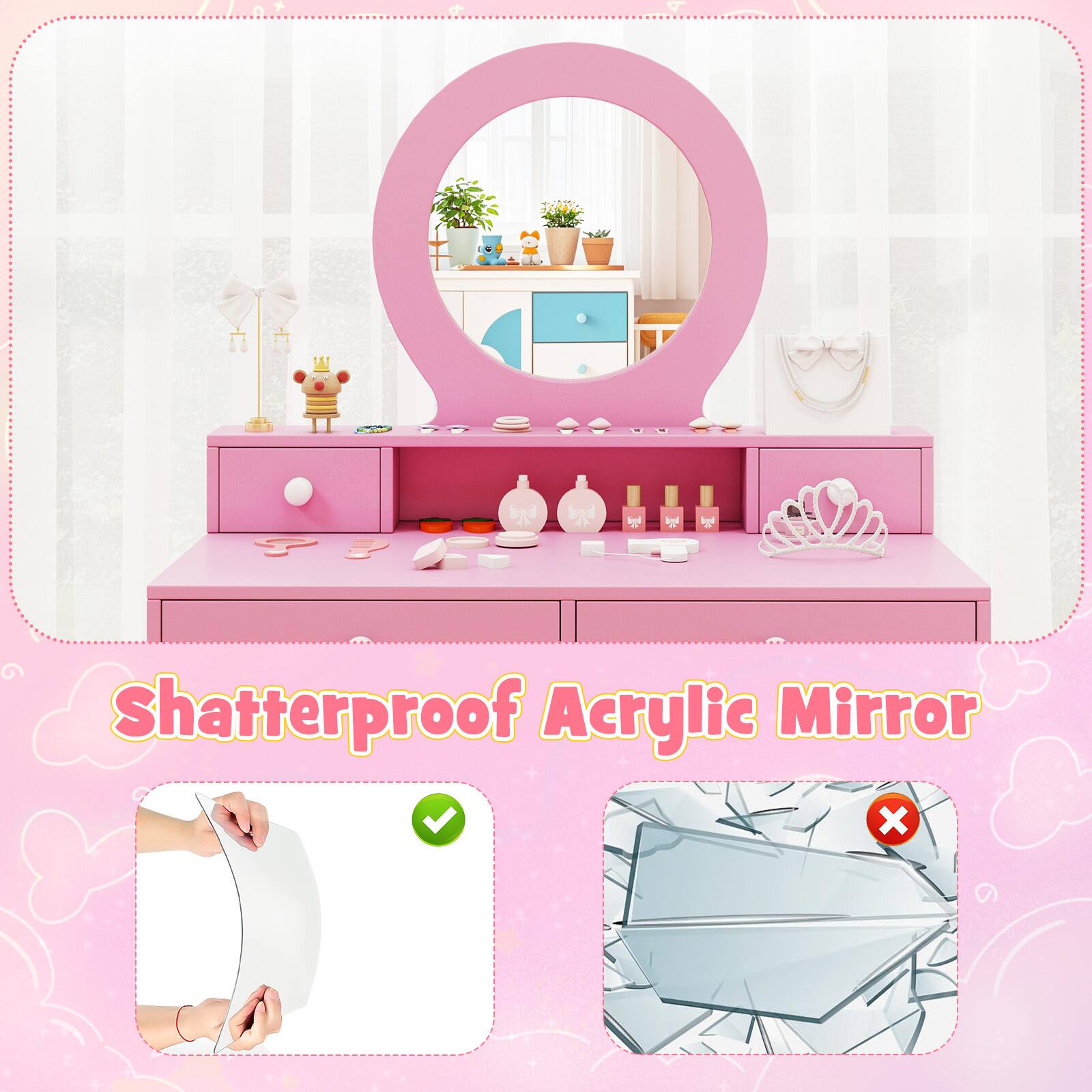 Shatterproof Acrylic Mirror