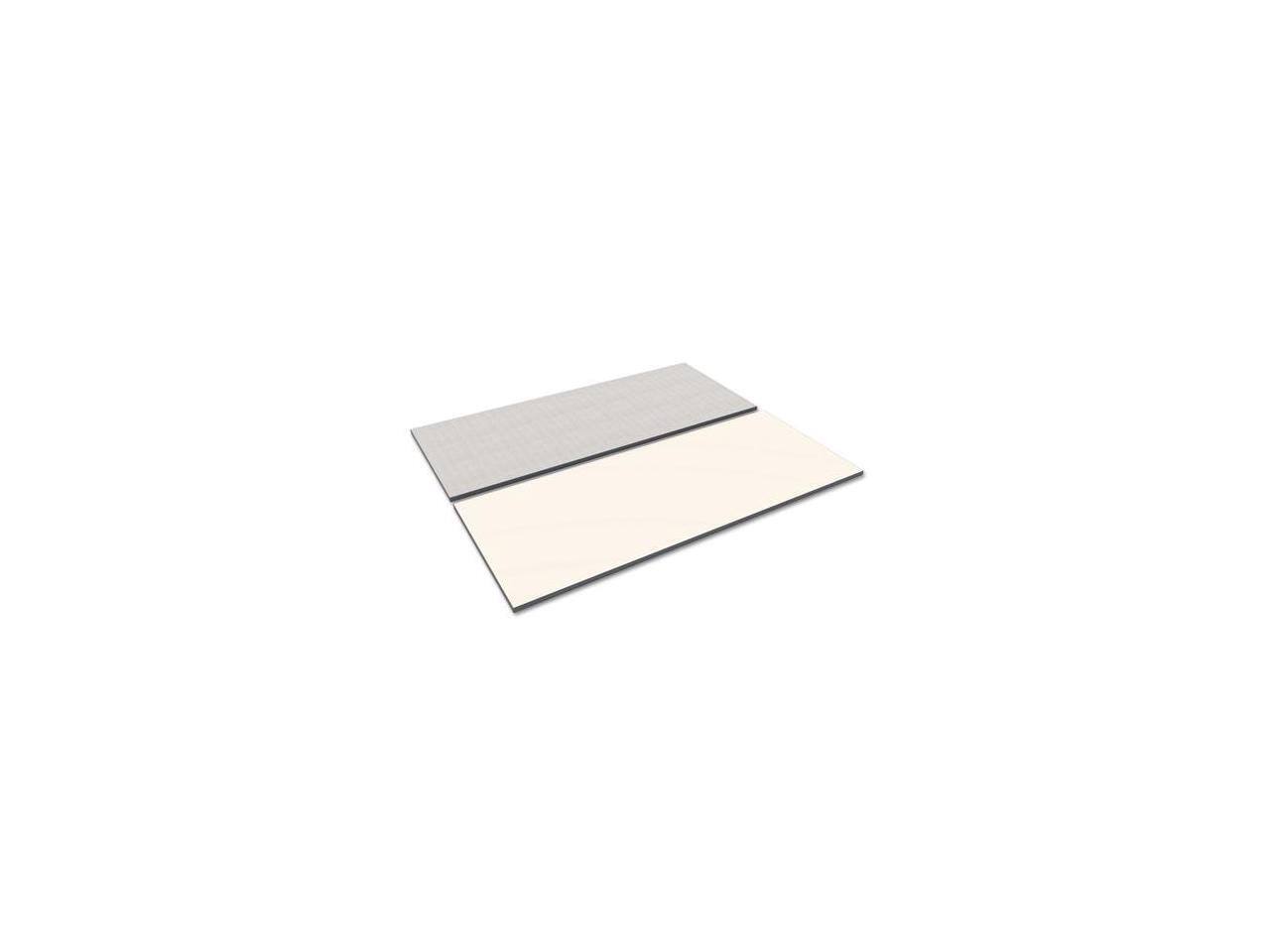Alt View 5. Alera - Reversible Laminate Table Top, Rectangular, 71 1/2w X 29 1/2d, White/gray.