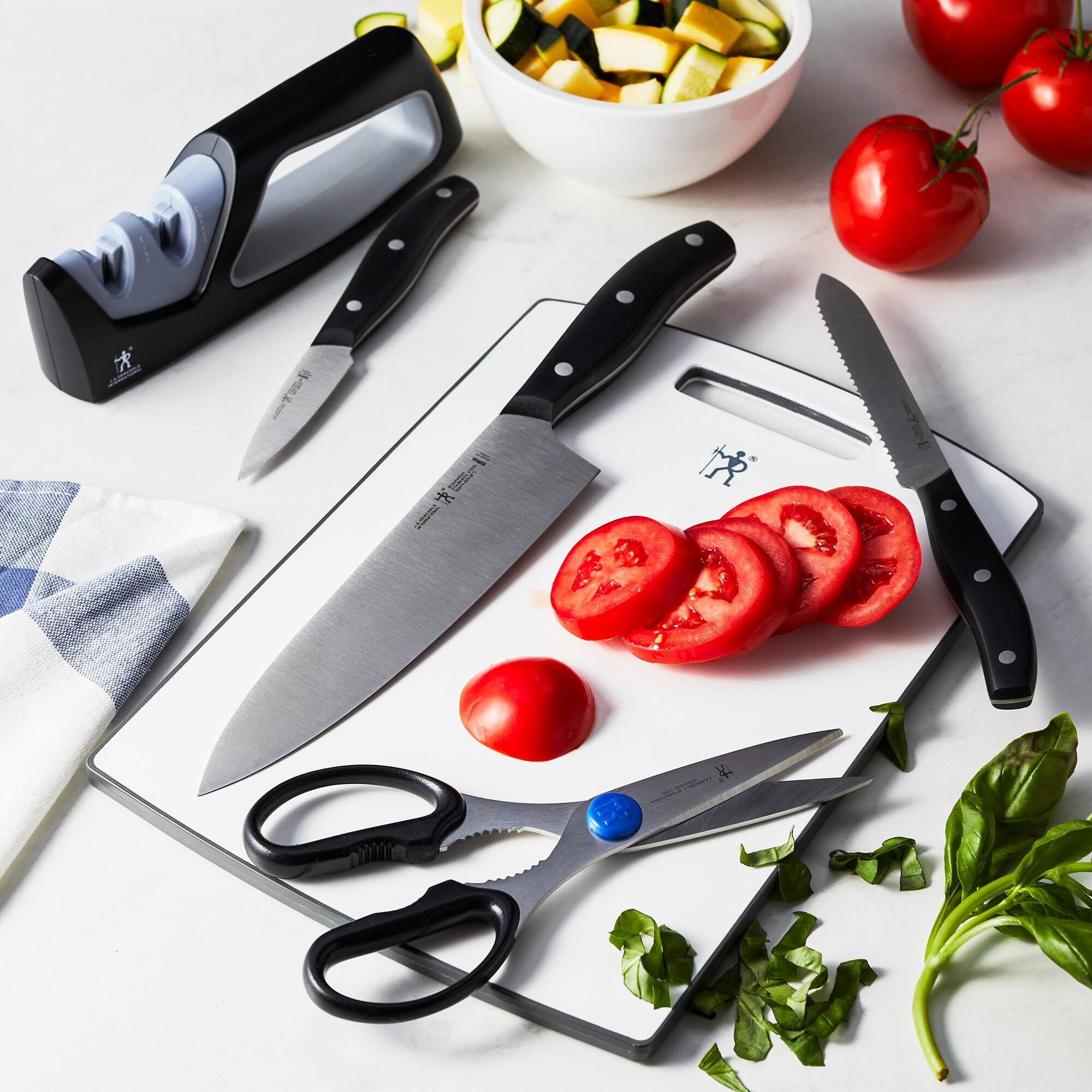 Alt View 3. Henckels - Henckels 8.5-inch x 12-inch Cutting Board - White.