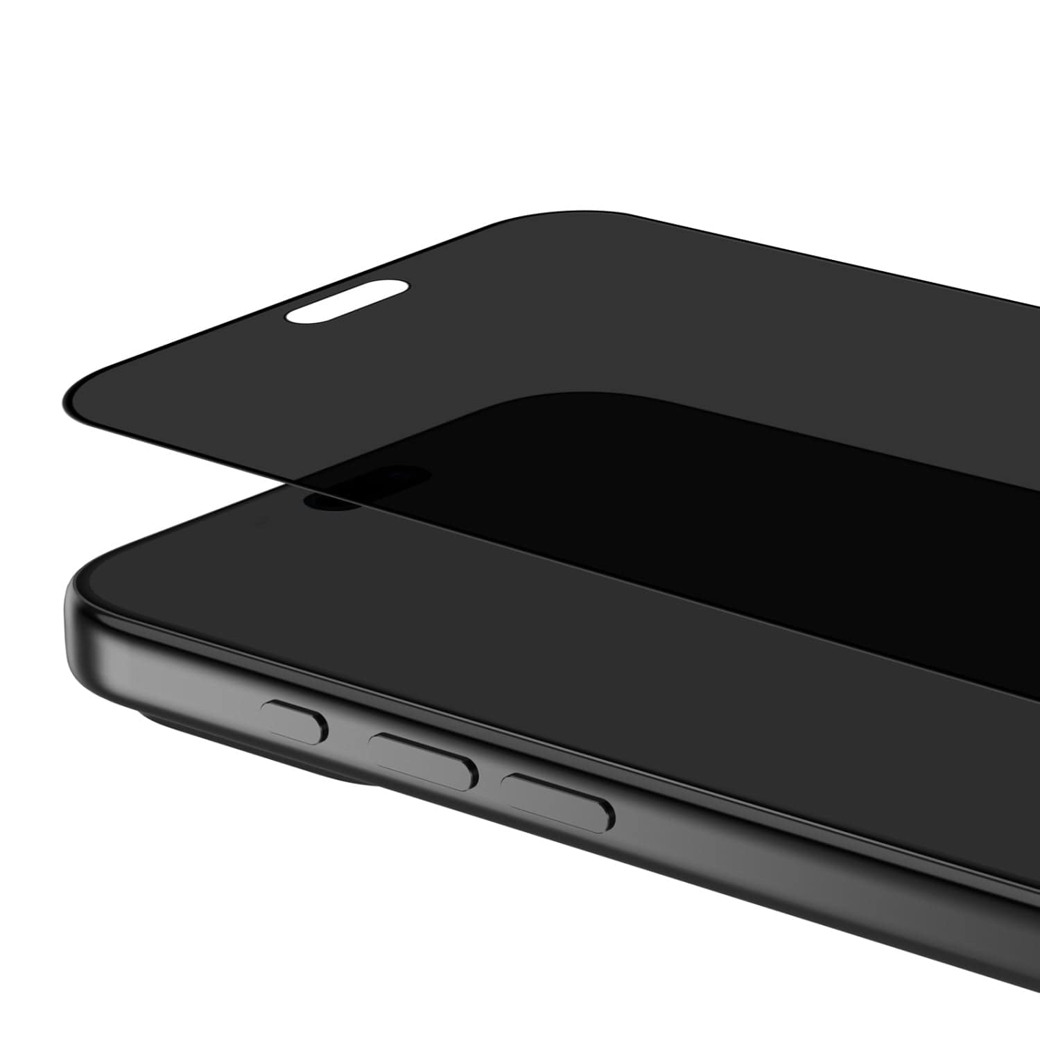 Mybat Pro - 2-Way Privacy Tempered Glass Screen Protector with Installation Tray for Apple iPhone 18 Pro Max - Black