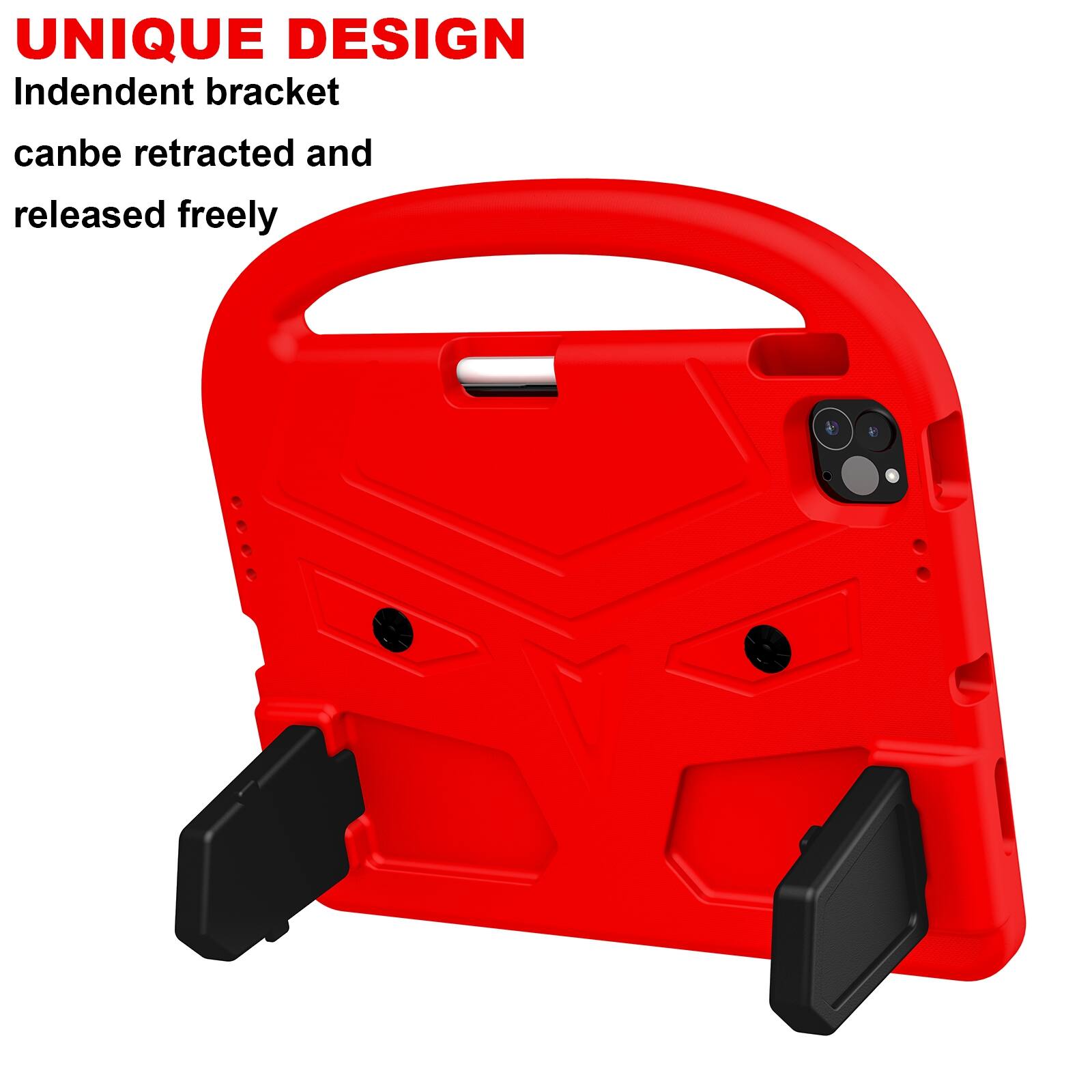 UNIQUE DESIGN  
Independent bracket  
can be retracted and released freely