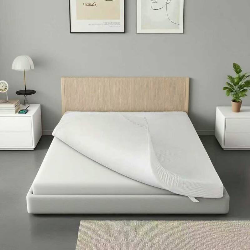 Dyonery - 4-Inch Cool Gel Memory Foam Sofa Bed Mattress Replacement , Fiberglass-Free, Washable Cover Mattress ,Full size - White