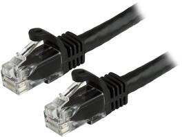 StarTech.com - StarTech N6PATCH1BK Cat6 1 ft. Black Ethernet Cable