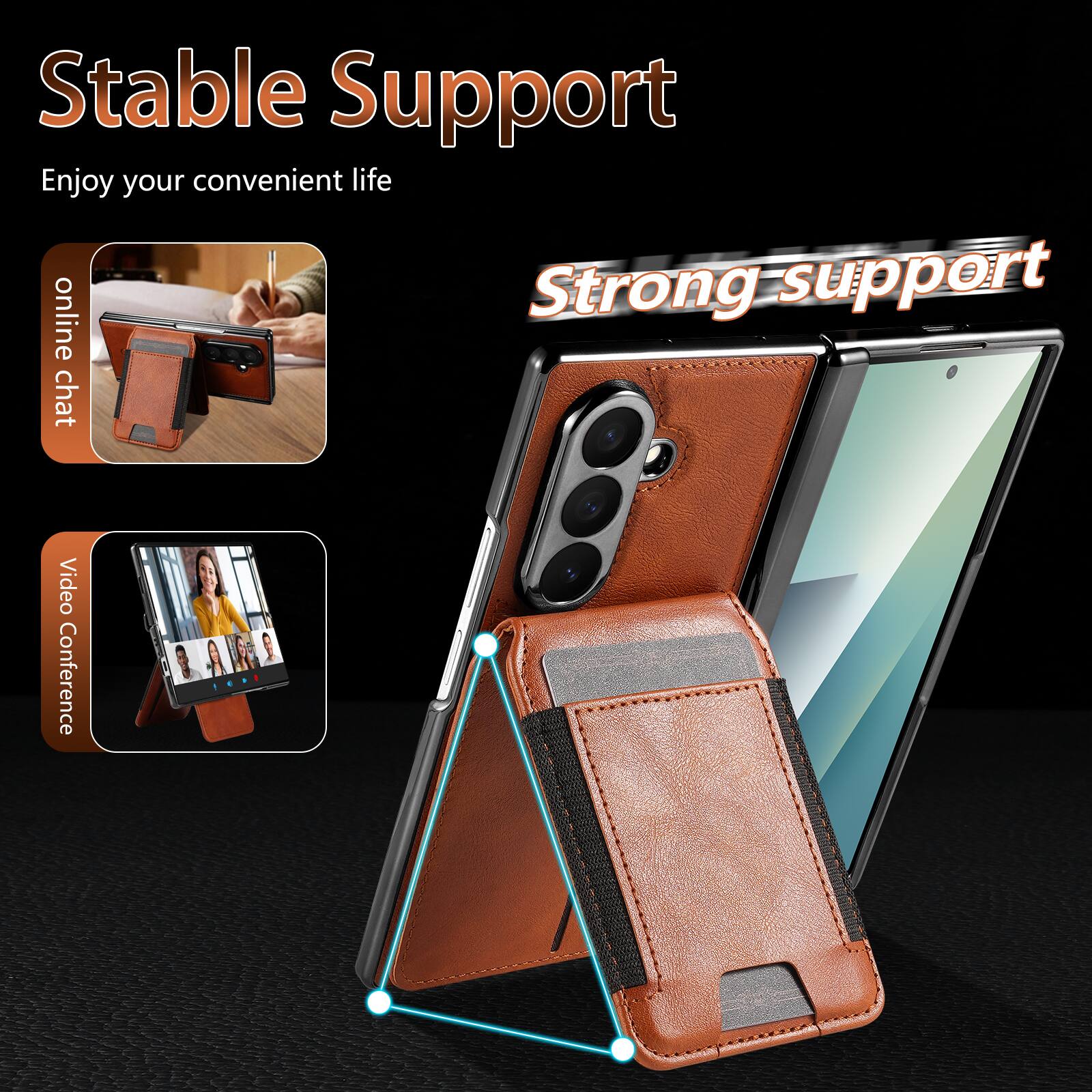 Stable Support  
Enjoy your convenient life online  
Strong support  
Chat  
Video Conference
