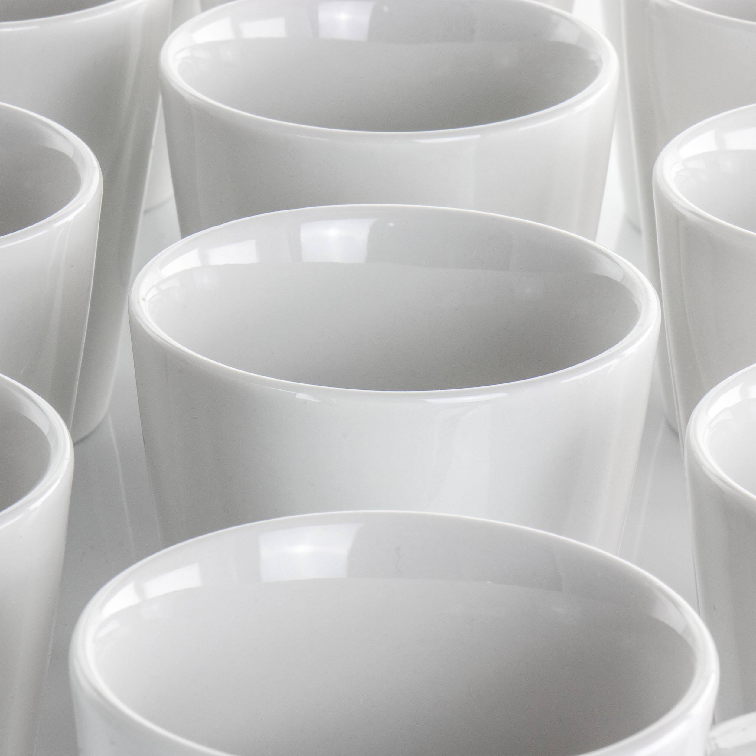 Alt View 7. Elama - Elama Holt 12 Piece 10 Ounce Porcelain Mug Set in White - White.
