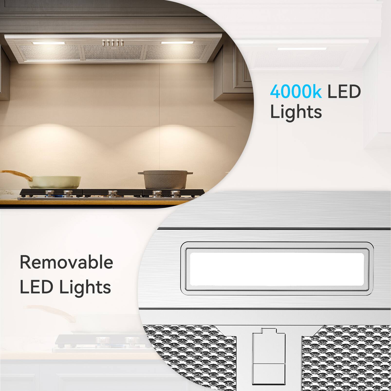 4000k LED Lights, Removable LED Lights