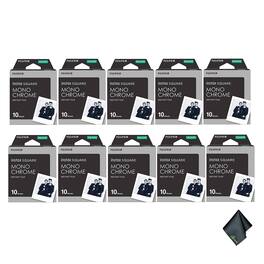 Pack of 10 FUJIFILM INSTAX SQUARE Monochrome Instant Film (10 Exposures)