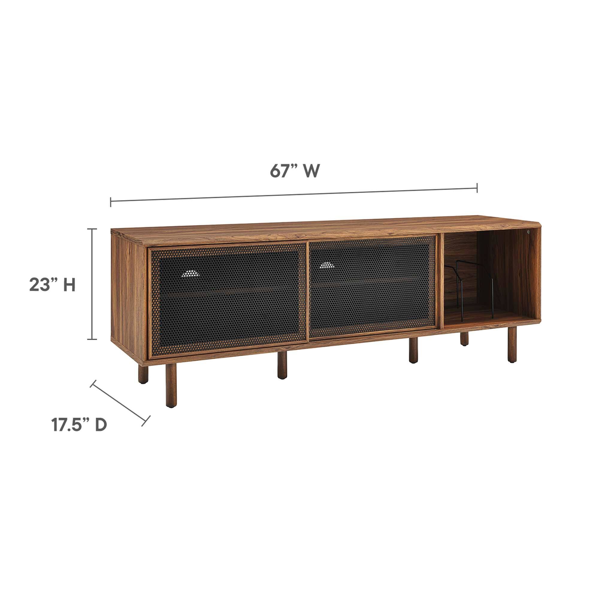 67" W x 23" H x 17.5" D