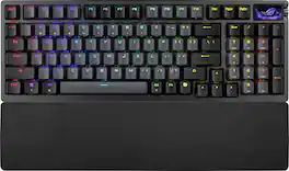 ASUS - ROG Azoth 96% Wireless Magnetic Hall Effect RGB Gaming Keyboard with Hot-Swappable ROG HFX V2 Switches - Black