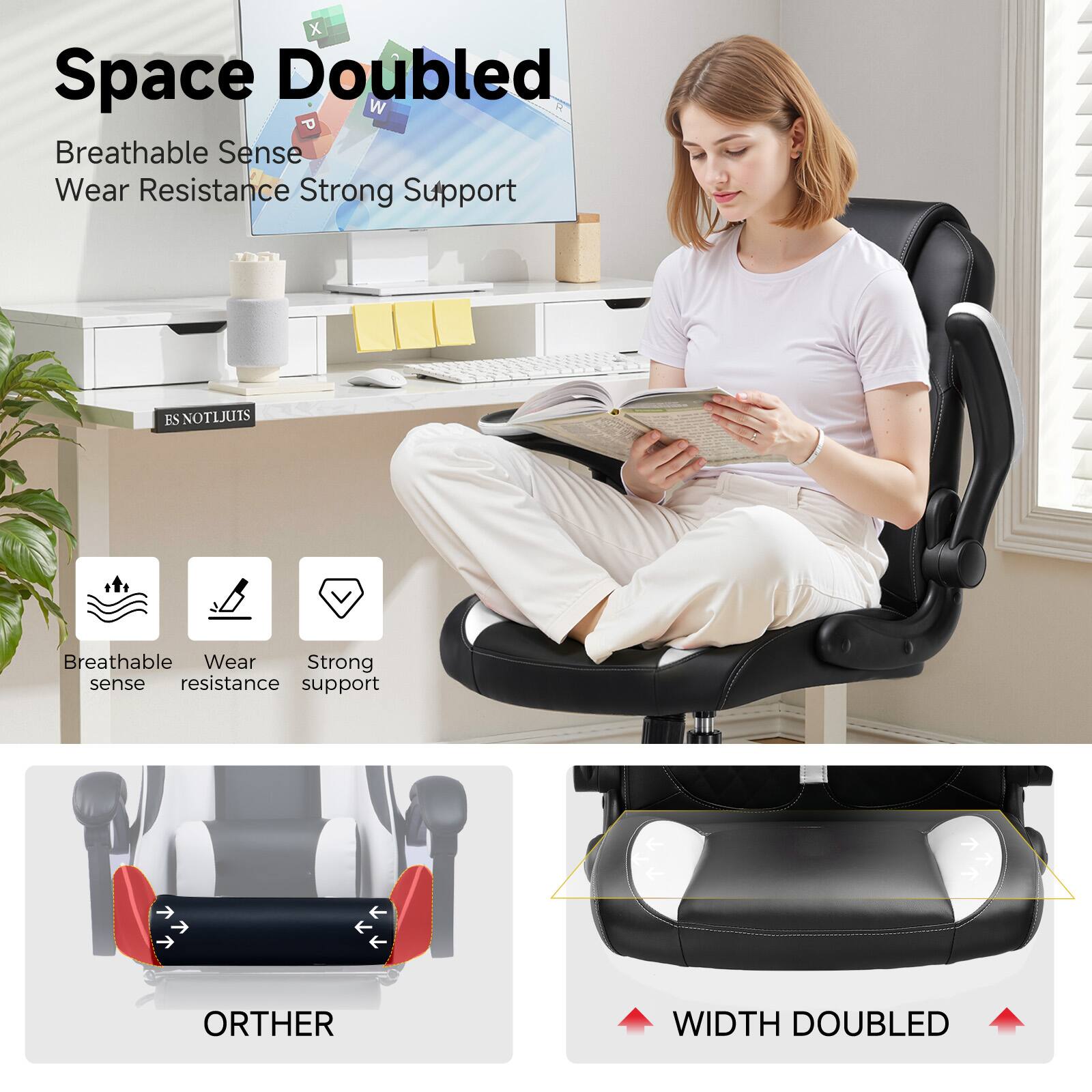 Space Doubled, Breathable Sense, Wear Resistance, Strong Support, ES NOTIJUIS, Breathable, Wear, Strong, sense, resistance, support, ORTHER, WIDTH DOUBLED