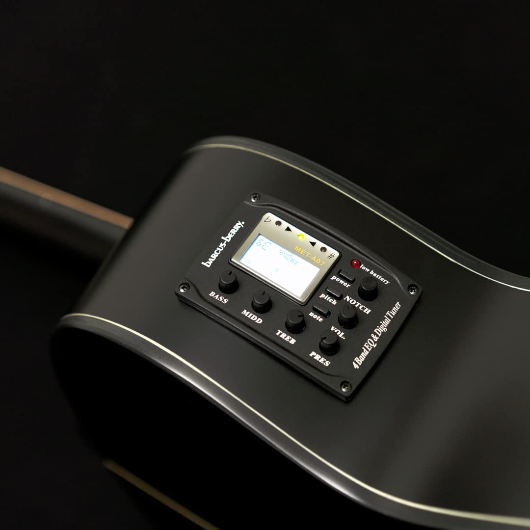 bARCUS-bERRY. S MET-A07 ME N4OHZ Fow power battery BASS pitch NOTCH MIDD note Tuner TREB VOL. 4BandEQ&DigitalTuner & PRES 4BandEQ
