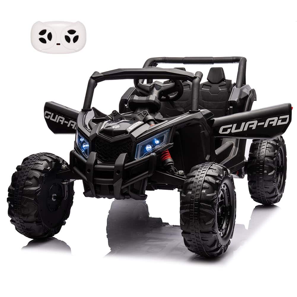 GARVEE - 24V 2-Seater Kids UTV with Dual 200W Motors & Metal Frame | Remote Control, Spring Suspension, USB Music & LED Lights