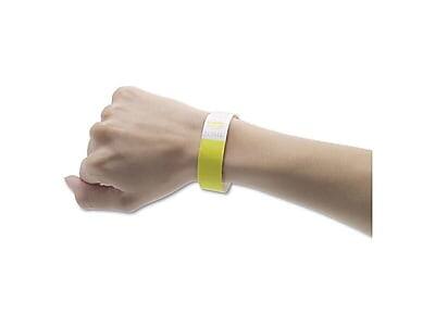Alt View 1. Advantus - Sequentially Numbered Crowd Control Wristbands, 500/Pack - Yellow.