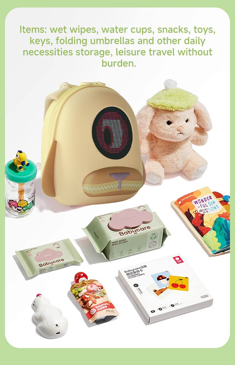 Items: wet wipes, water cups, snacks, toys, keys, folding umbrellas and other daily necessities storage, leisure travel without burden.