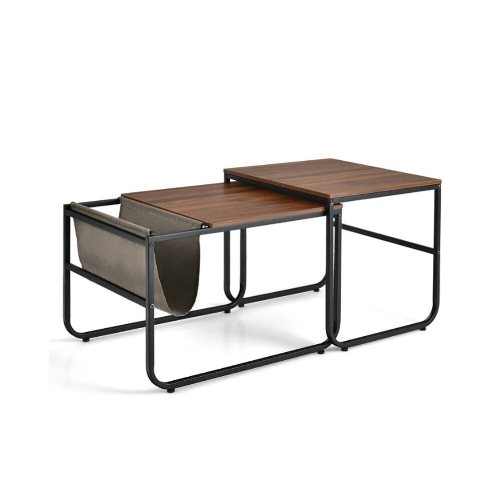 Angle. Kadyn - Modern Style  Coffee Table for Living Room Use - Brown.