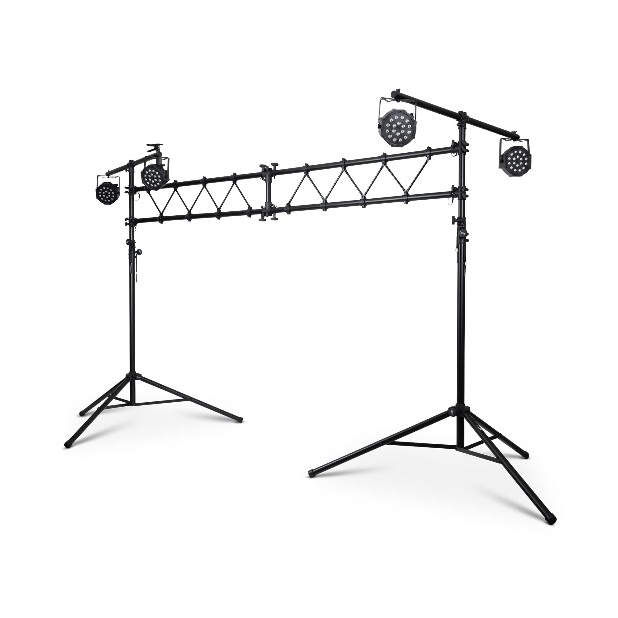 Angle. On Stage Stands - On-Stage LS7730 Lighting Stand with Truss (Folding, Portable PAR Can and LED Light Rig for Theaters, Auditoriums, - Black.