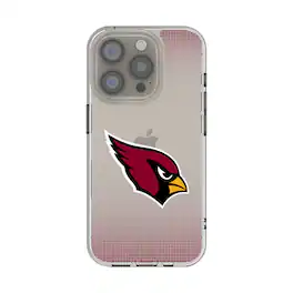 Keyscaper - NFL - Arizona Cardinals Linen Logo iPhone Clear Case - 15 Pro Max - Multicolor