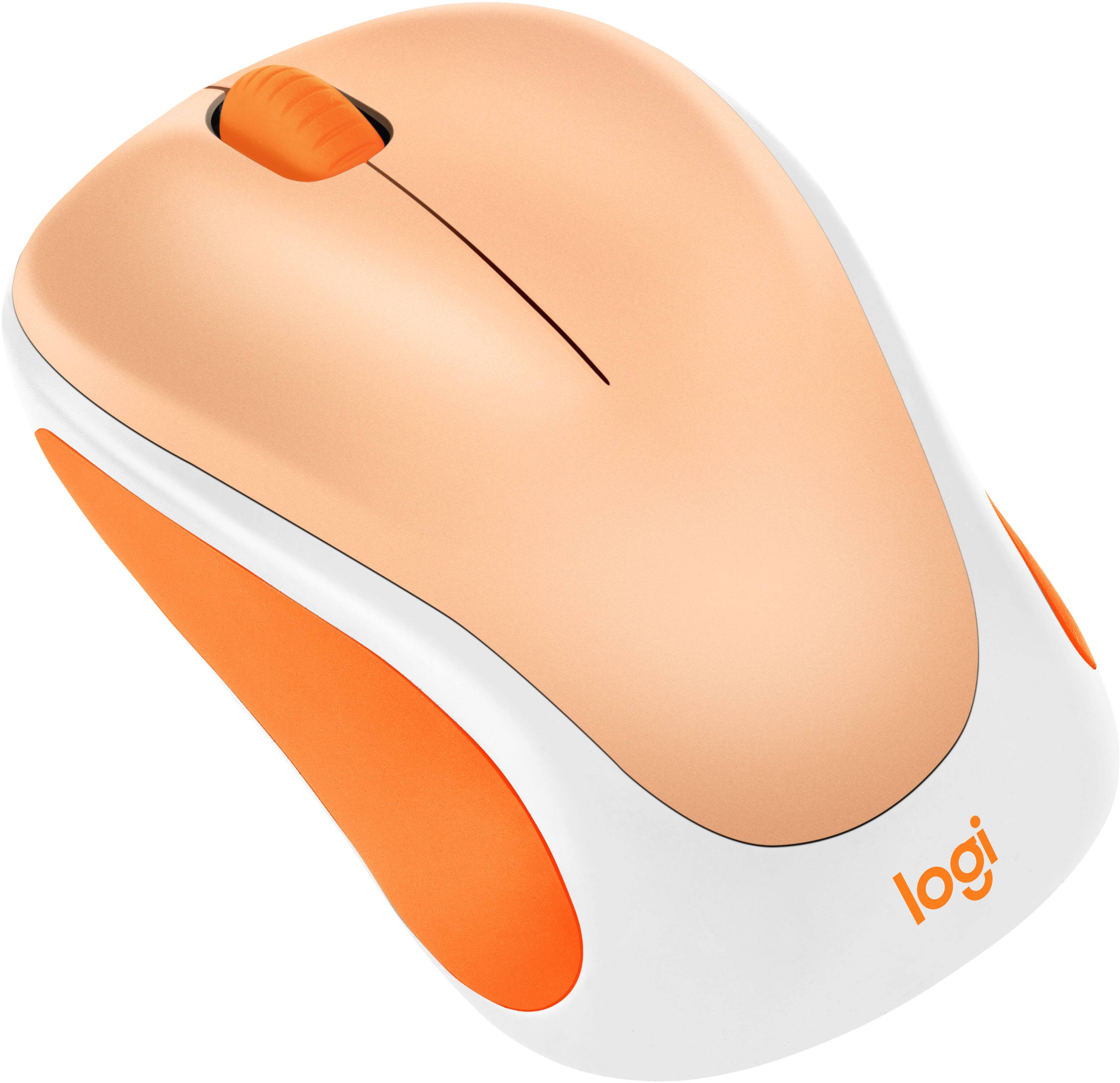 Alt View 1. Logitech - Design Mouse Limited Edition Wireless Optical 3-button Mouse with Broad Compatibility - Light Orange.