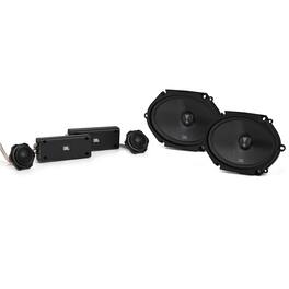 JBL - STADIUM862CF 6" x 8" Stadium Series Step-up Car Audio Component Speaker System - Black/Gray