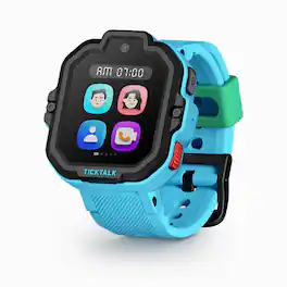 TickTalk - 5 Kids Smartwatch with Voice & Video Call, Text, GPS, SOS & School Mode - T-Mobile - Blue - (2025)