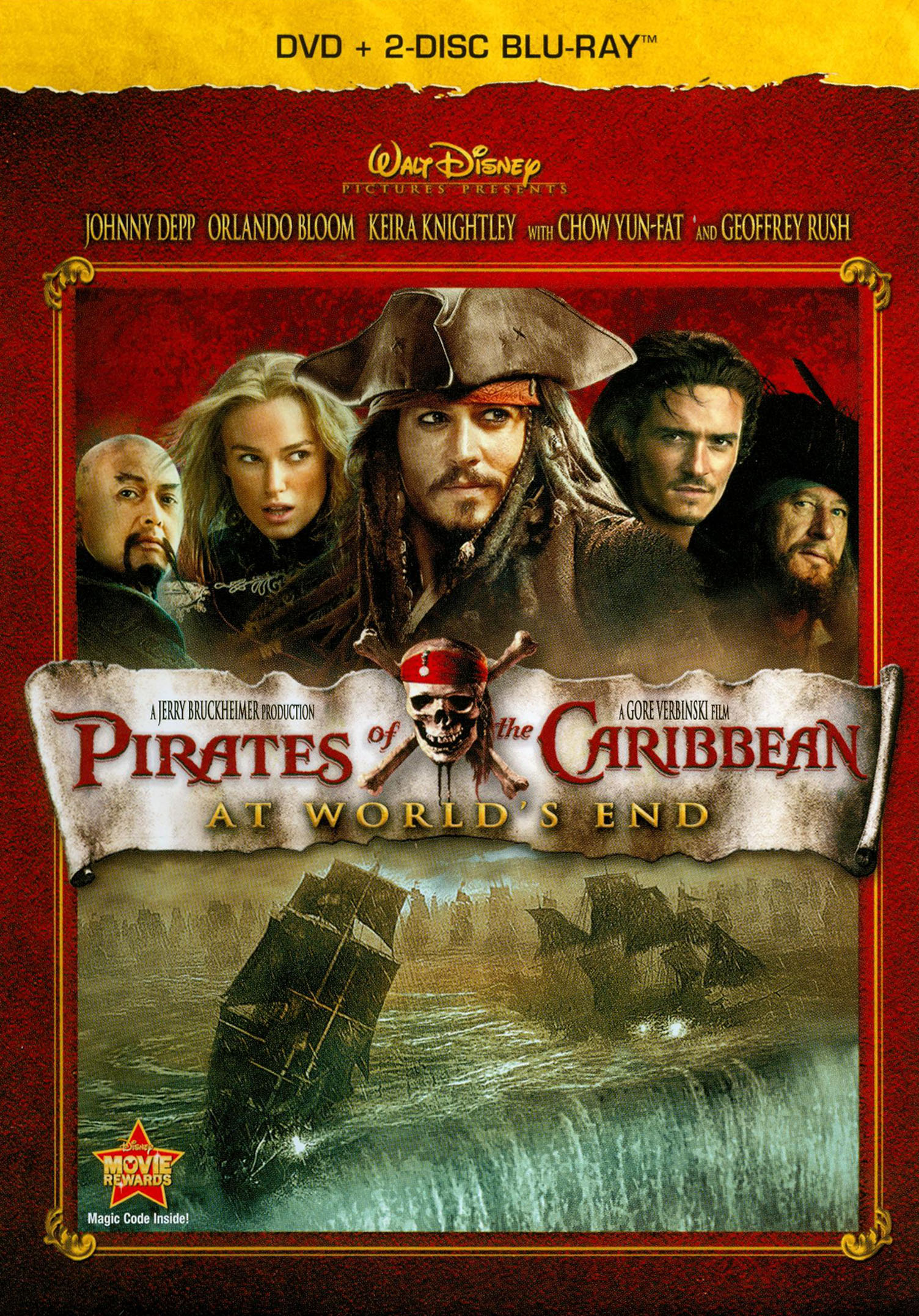 Pirates of the Caribbean: At World's End (DVD, 2007) - Like New  786936292992