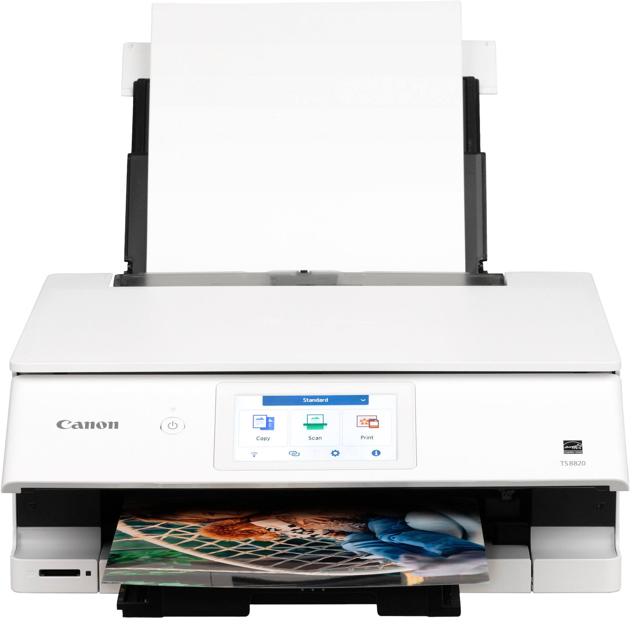 Canon - PIXMA TS8820 Wireless All-In-One Inkjet Printer - White