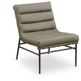 Meridian Furniture - Burke Olive Vegan Leather Accent Chair - Green