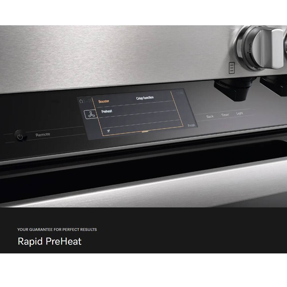 Booster, Crisp function, 12:00, Preheat, Back, Timer, Light, Finish, Remote, YOUR GUARANTEE FOR PERFECT RESULTS, Rapid PreHeat