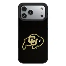 Keyscaper - NCAA - Colorado Buffaloes iPhone Solid Design Bump Case - 15 - Black