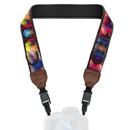 USA Gear - Adjustable Camera Strap w/ Cushioned Neoprene & Storage Pockets
