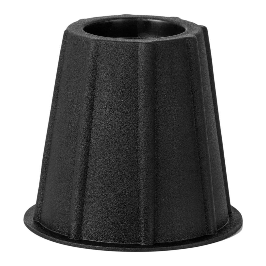Angle. Home It - 5 to 6-inch Super Quality Bed risers, Black Round Shaped, Bed Riser Helps You Storage Under The Bed 4-Pack - Black.