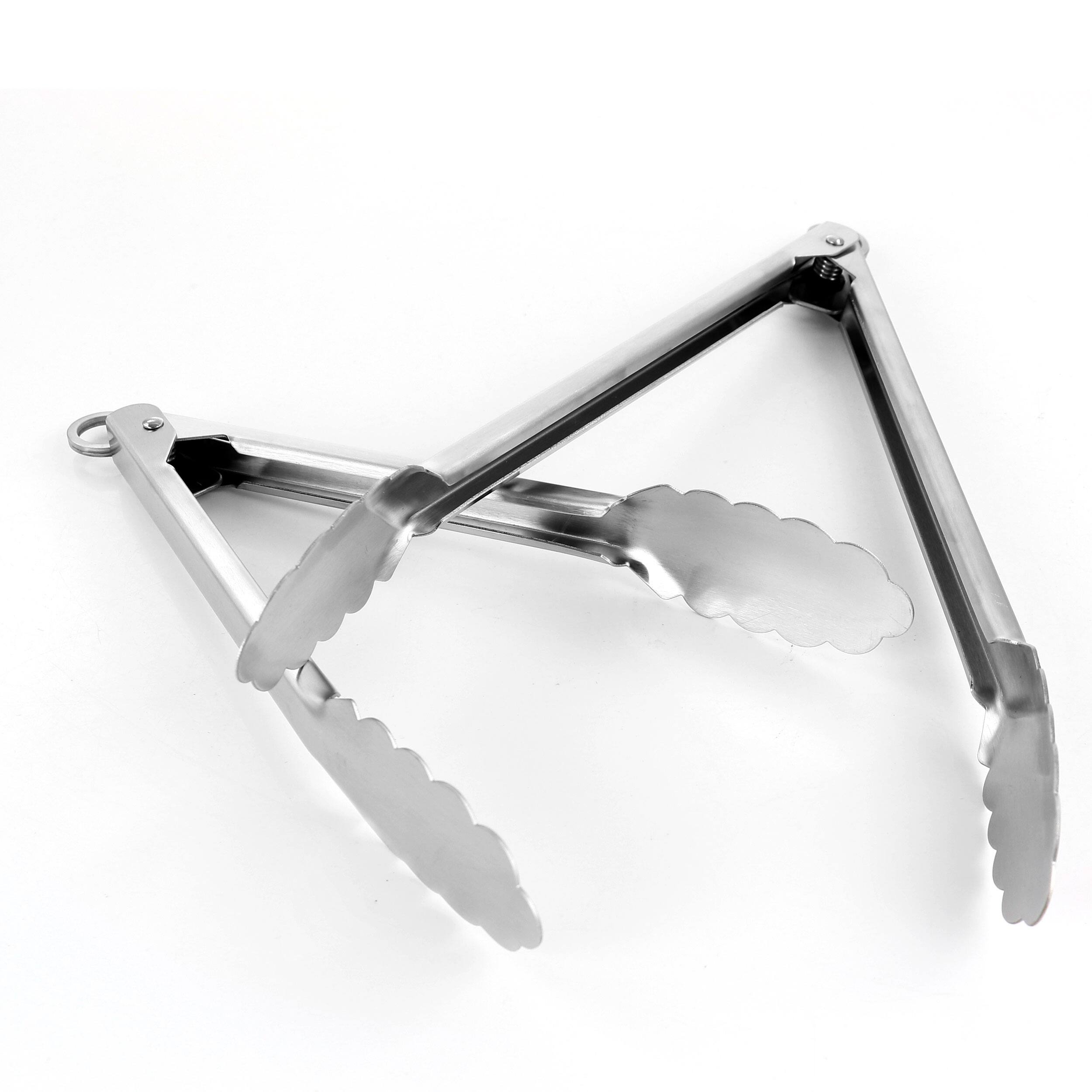 Deuxieme ClasseMOLLINI モリーニ LETHER TONGS Martha Stewart 2 Piece Stainless Steel Tongs Silver