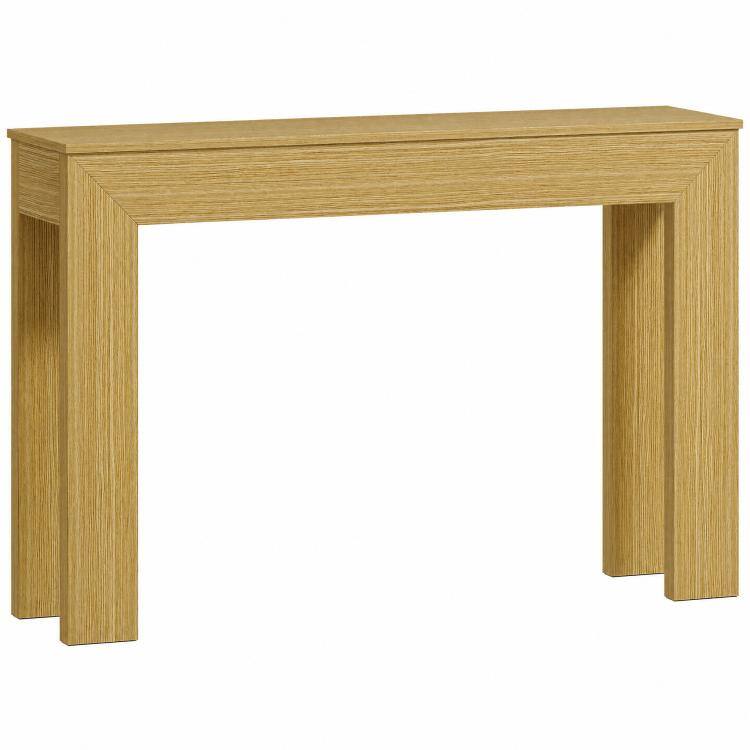 Front. PULUZ - Modern Console Table, 47 inch Narrow Entryway Table - Natural.