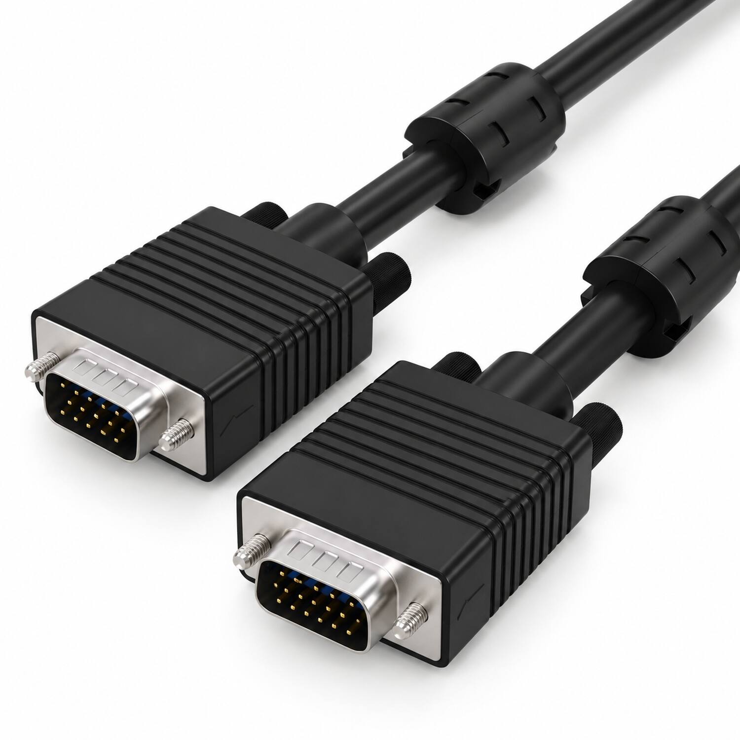 Angle. Sanoxy - 35ft SVGA HD15 M/M Monitor Cable with Ferrites - Black.