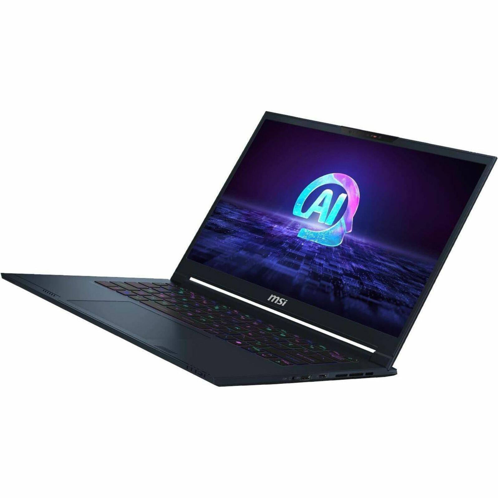 Alt View 29. MSI - Stealth 14 AI Studio A1V 14" 165 Hz Gaming Laptop 1920 x 1200 (Full HD Plus) -Intel Core Ultra 7 155H -16GB Mem -1TB SDD - Star Blue, Blue.