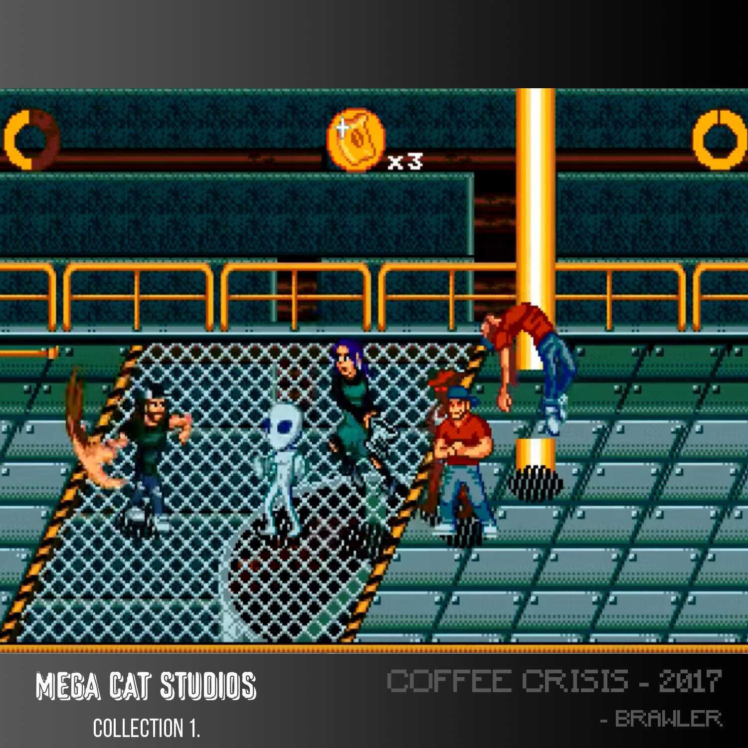 x3 MEGA CAT STUDIOS COLLECTION 1. COFFEE CRISIS - 2017 - BRAWLER
