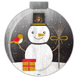 Fan Creations - Ottawa Senators 12'' Snow Globe Wall Art - Multicolor