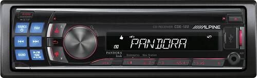 Front Standard. Alpine - 50W x 4 Apple® iPod®-Ready In-Dash CD Deck.