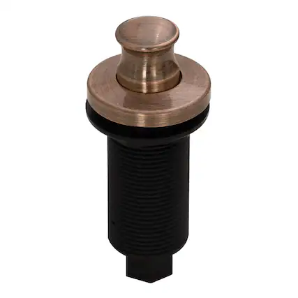 Front. Akicon - Akicon Brass Garbage Disposal Air Switch Kit with Sink Top On/Off Push Button in Antique Copper - Antique Copper.