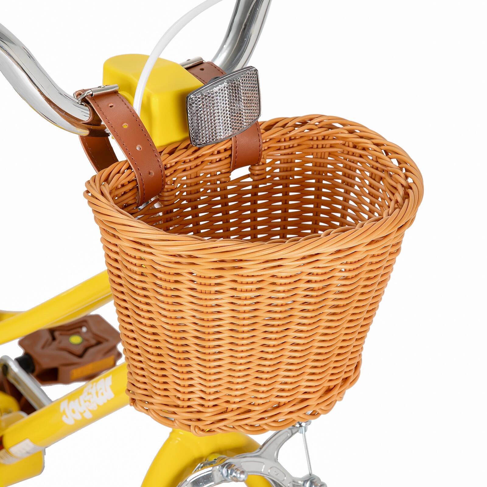 Alt View 4. JOYSTAR - JOYSTAR Fantasy 16 Inch Kids Bike with Training Wheels & Basket, Children's Bike for 4-7 Years Old Boys Girls, Yellow - Yellow.