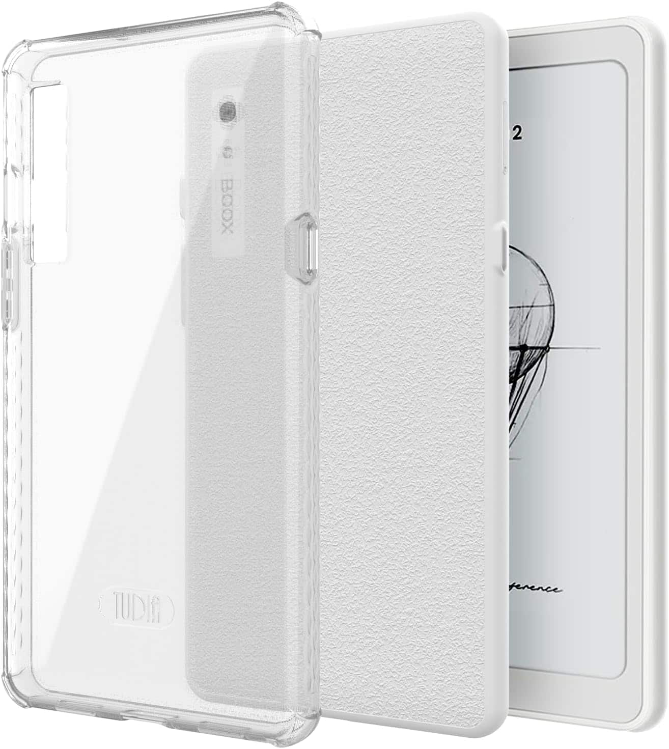 TUDIA - SKN Designed for Onyx Boox Palma 2 Case Back Cover DO NOT FIT Palma 2 PRO - Clear