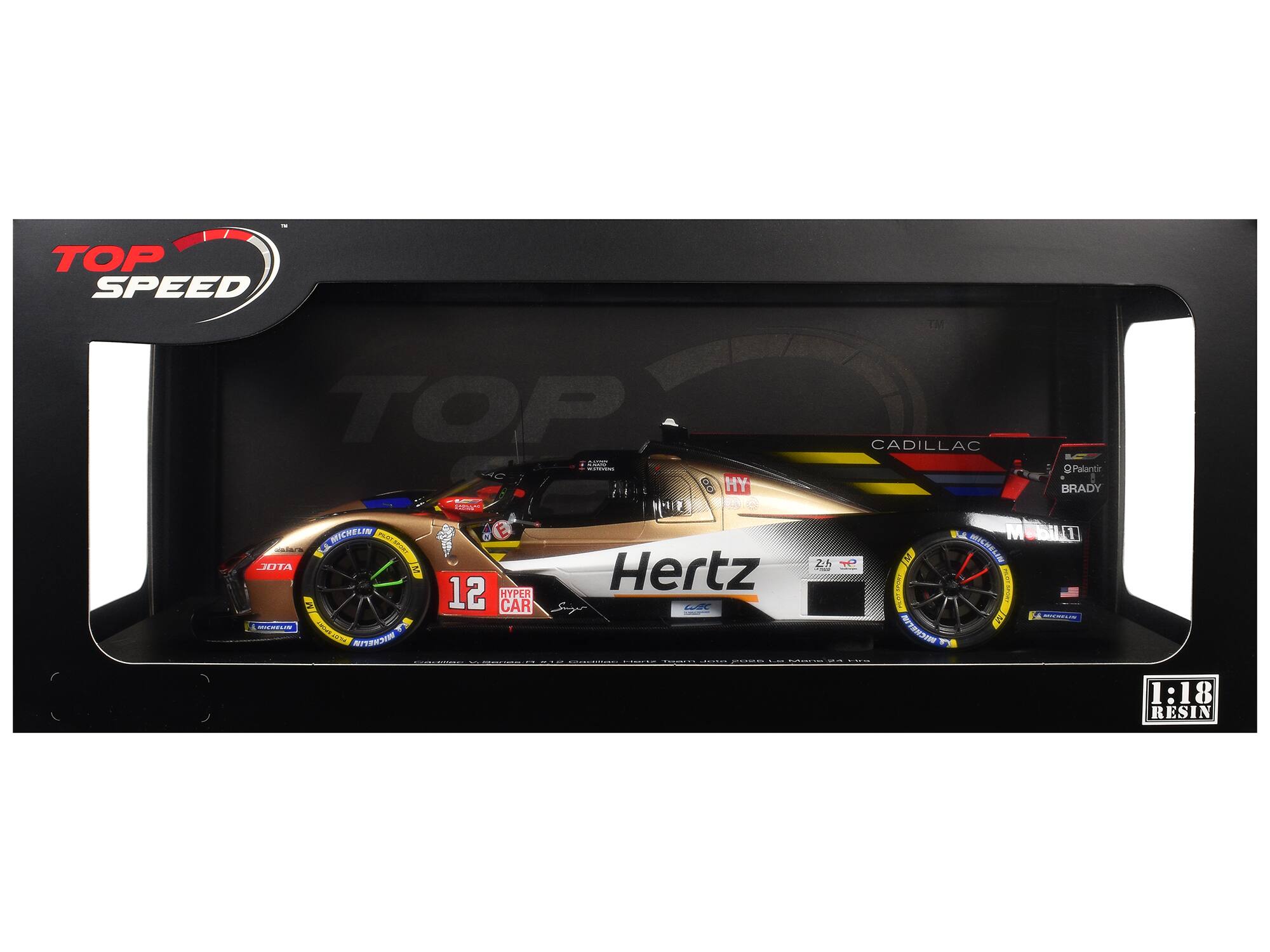 TOP SPEED TM TOP : : 4C B MY i  MICHELIN n O E  7 AOME S 1 JUTA 2h I Hertz a 12 HYPER CAR  F - HORAO caou 1 NTK NCWET I   I CUMNIO OEE | CADILLAC M TM MISHELIN Fa | M MICKSTTO 1 : 8 Palantic BRADY 1 - 1:18 RESIN