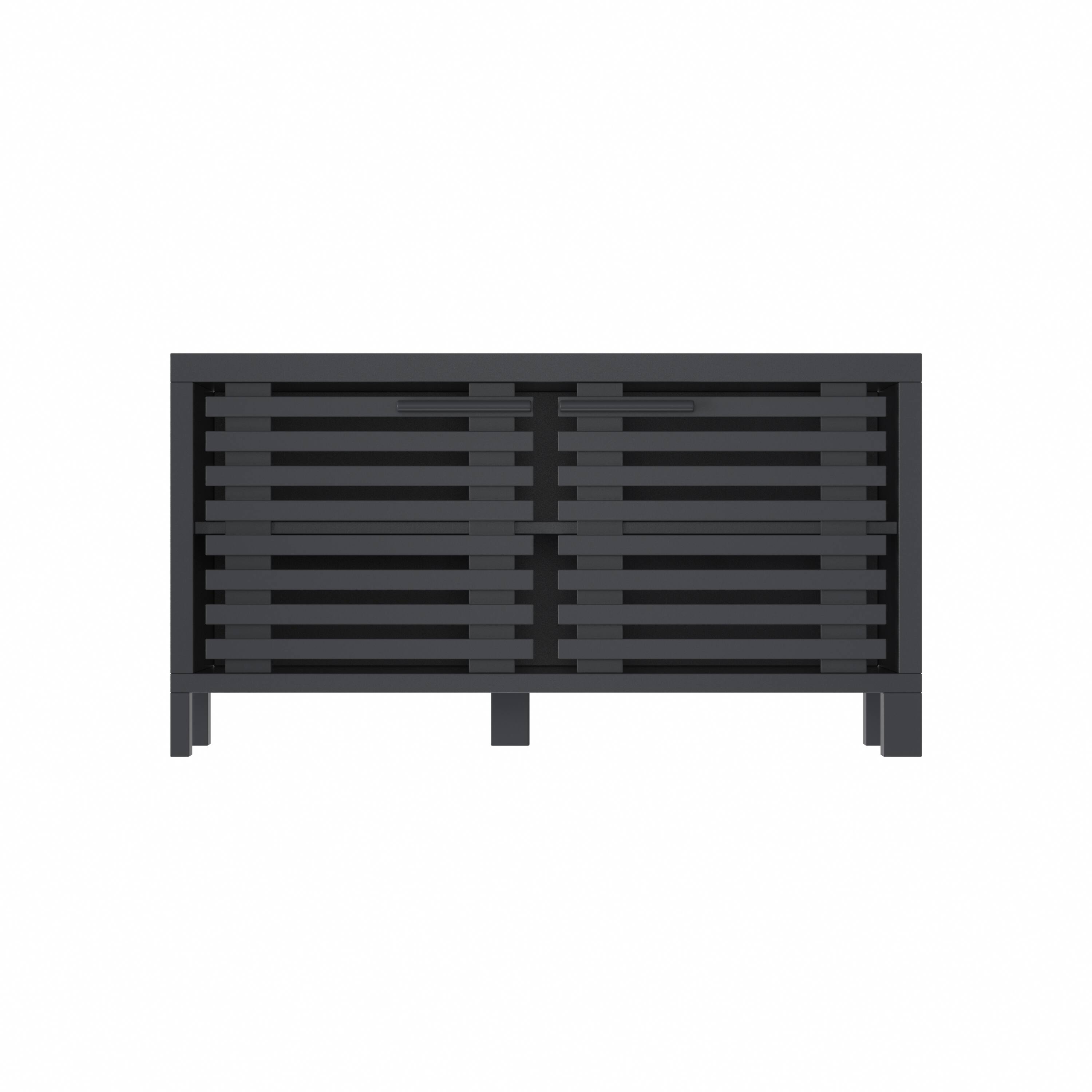 Alt View 4. Ihomeadore - 115" Farmhouse 3 Module TV Stand Entertainment Center for TVs up to 100'' - Black.