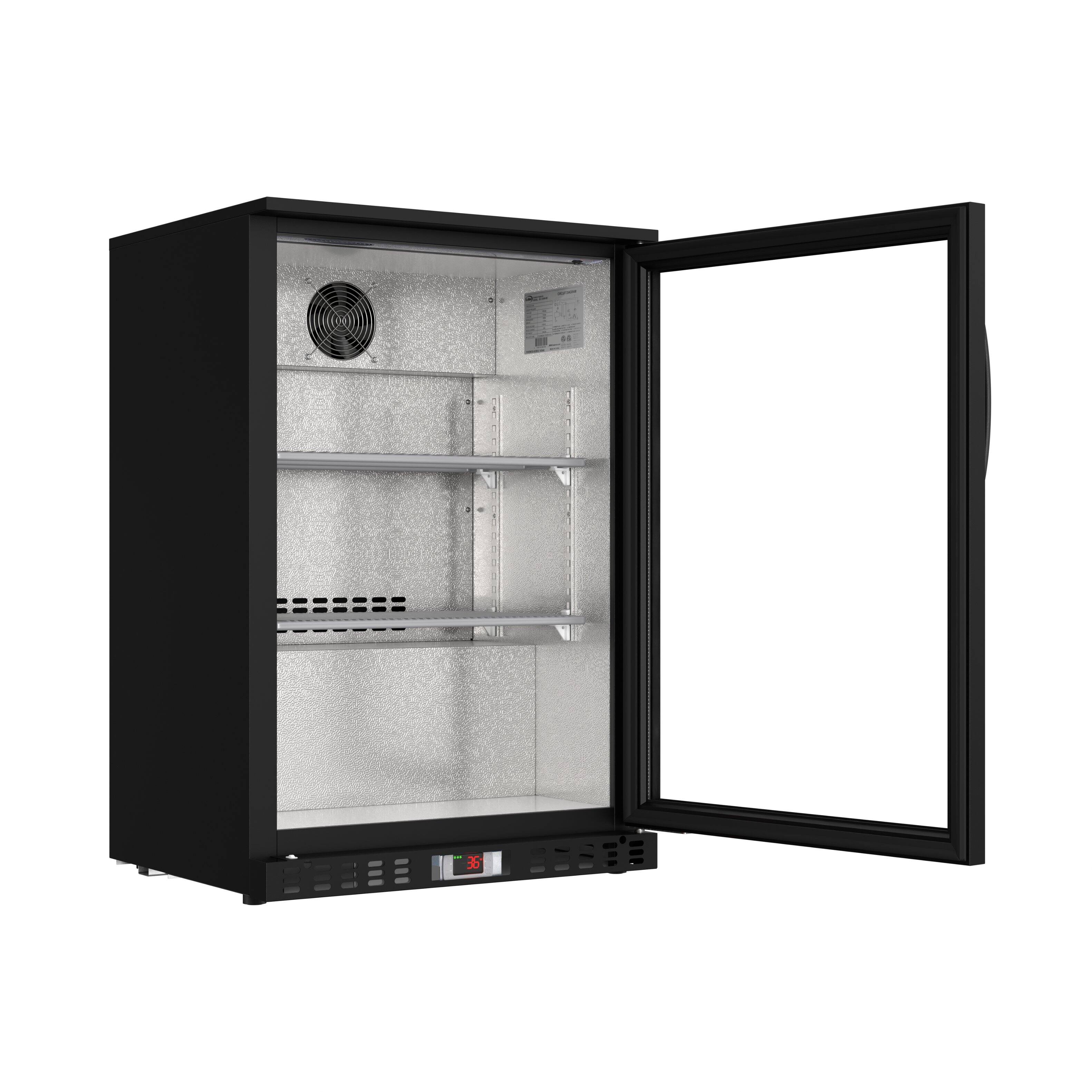 Alt View 5. Koolmore - 24 in. One-Door Back Bar Refrigerator - 4.1 Cu Ft. BC-1DSW-BK - Black.