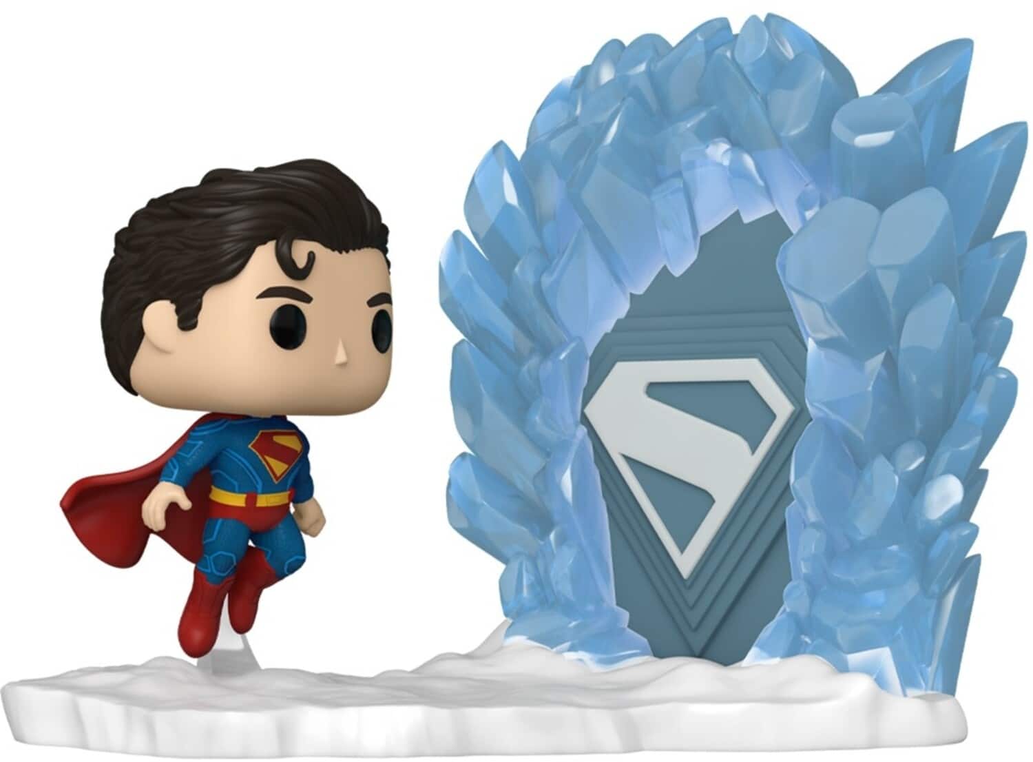 Front. Funko - Funko POP! Moment: Superman - Superman and Fortress of Solitude   - COLLECTIBLES - Multicolor.