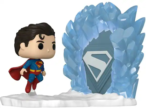 Front. Funko - Funko POP! Moment: Superman - Superman and Fortress of Solitude - COLLECTIBLES - Multicolor.