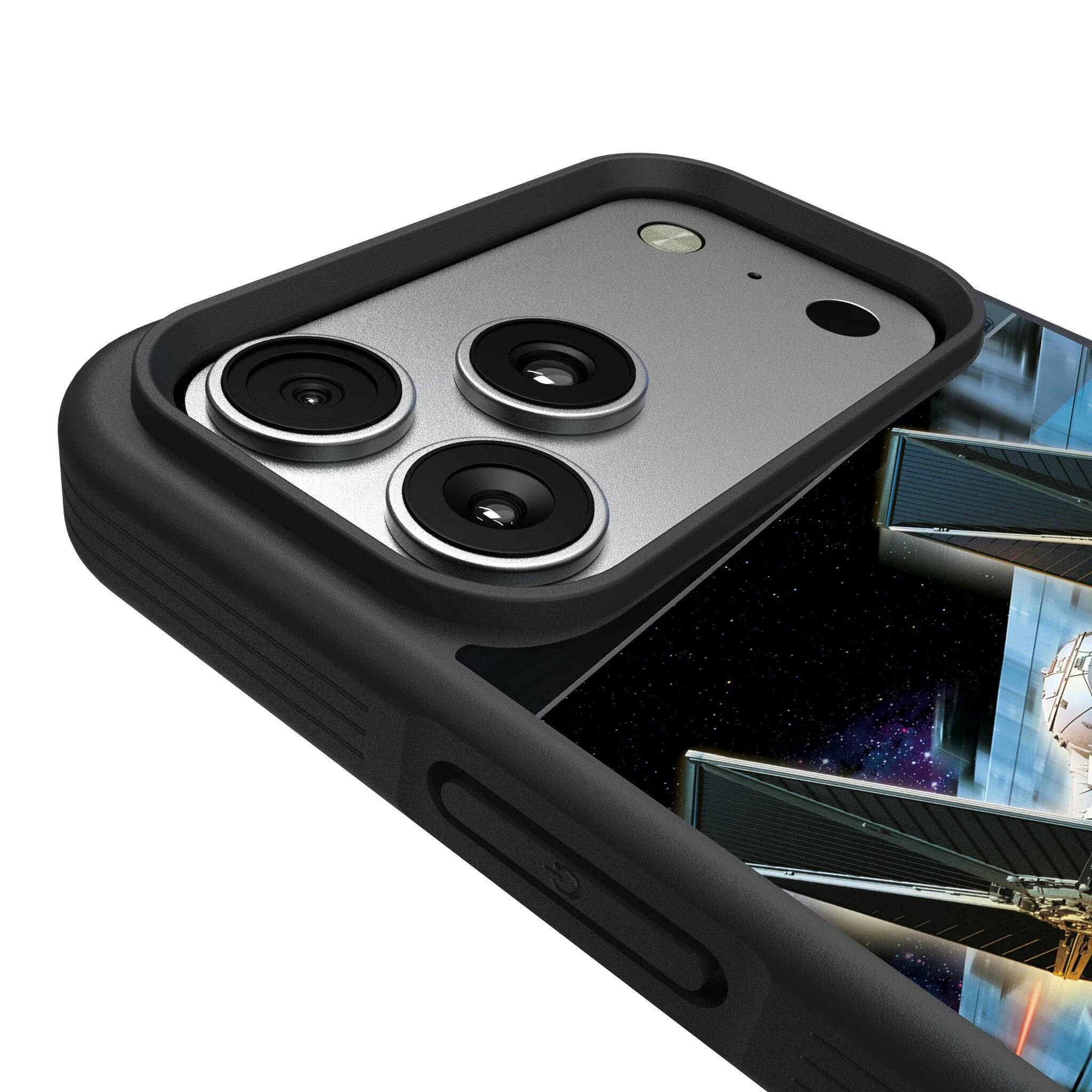 Left. Keyscaper - Star Wars: A New Hope Portrait Bump Phone Case - Apple iPhone 17 - TIE Fighter.