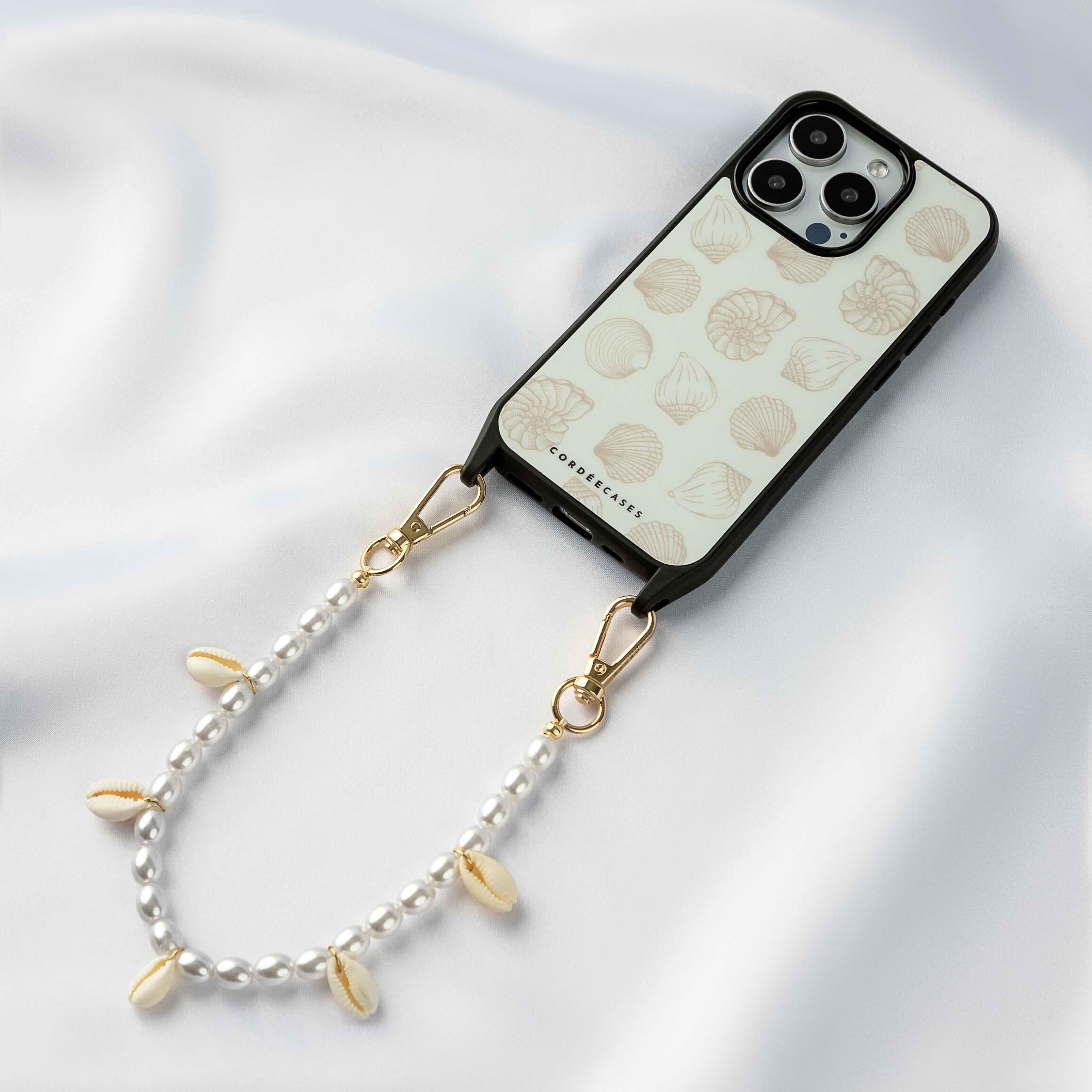 Cordée Cases - Pearl Paradise Phone Chain Set - Beige
