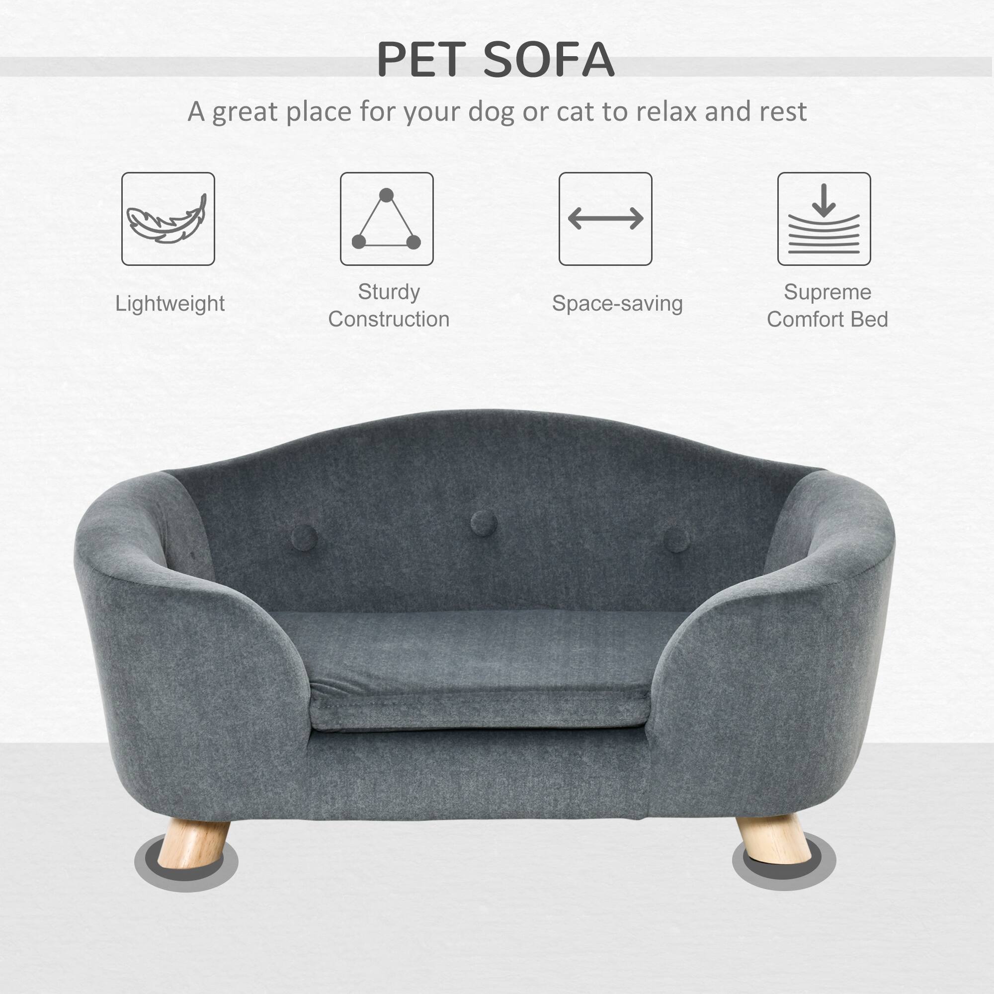 PET SOFA  
A great place for your dog or cat to relax and rest  

- Lightweight  
- Sturdy Construction  
- Space-saving  
- Supreme Comfort Bed