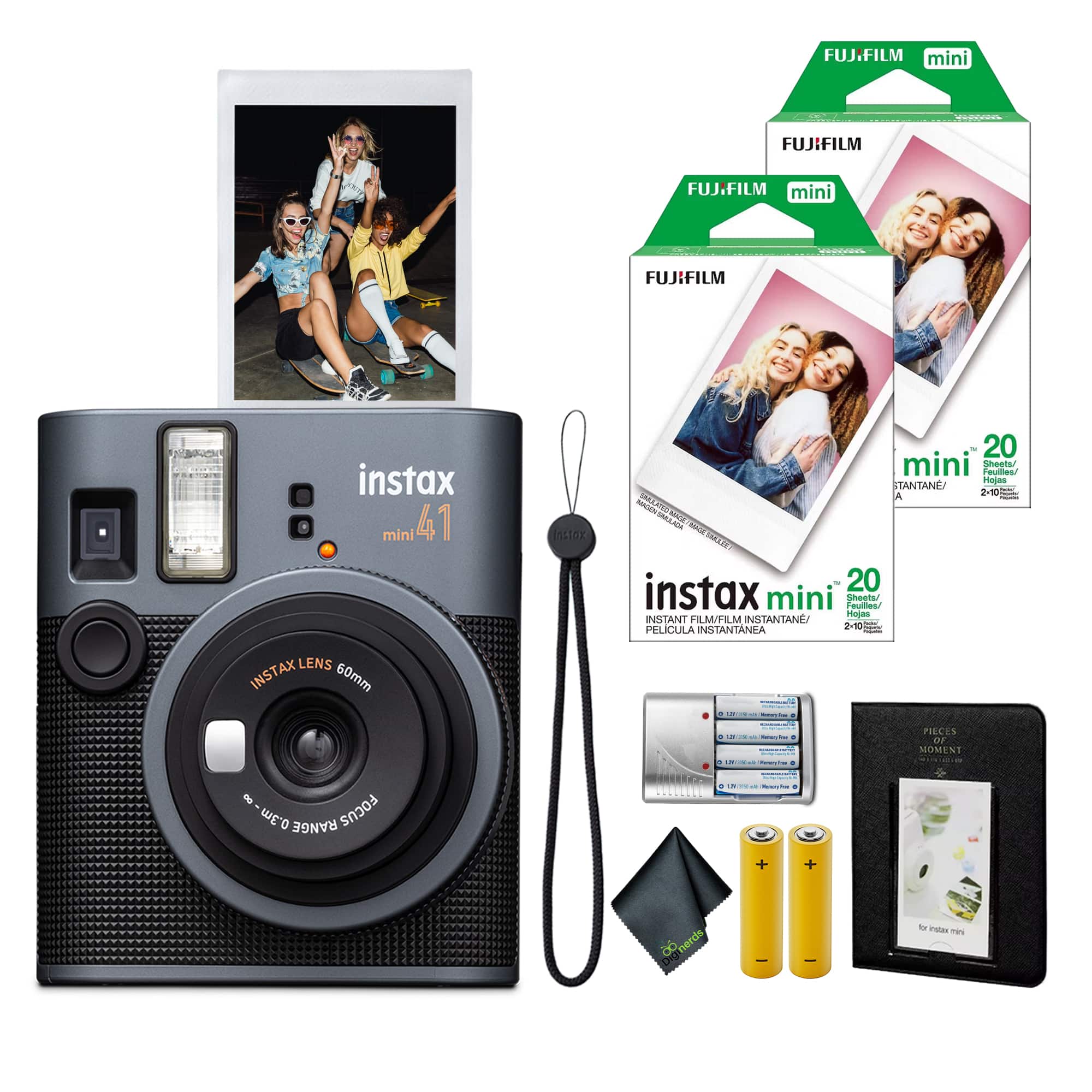 Fujifilm - Instax Mini 41 Instant Film Camera + Instant-mini Film (40 Sheets)